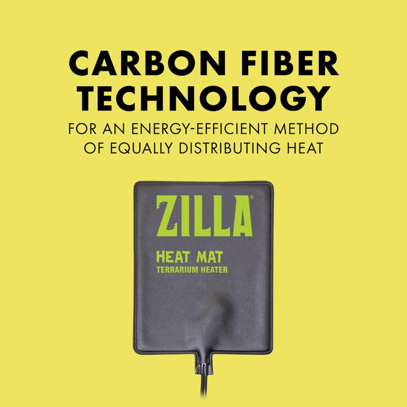 Zilla Heat Mat, Terrarium Heater for Reptiles, Snakes (Ball Pythons, Corn Snakes), Leopard Geckos, Tortoises, Amphibians and Arachnids, Small, Fits 10-20 Gallon, 8 Watt - Image 2
